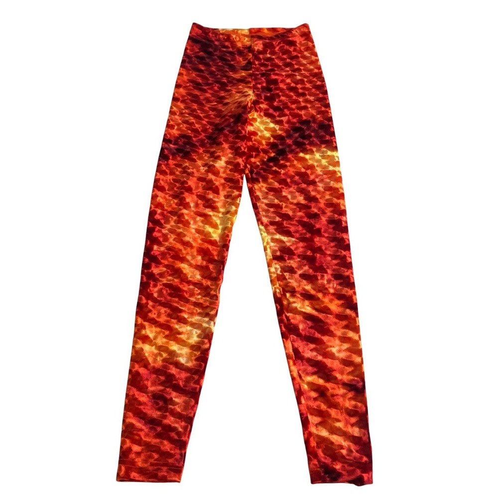 American Apparel Cali Sun & Fun Velvet Leggings Small Y2K Rave Bunny Holiday USA